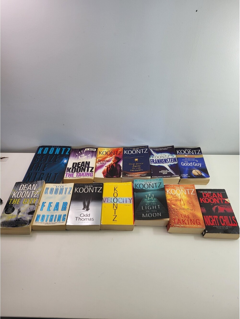 Dean Koontz Book Lot of 14 Odd Thomas Frankenstein Thriller Paperback Set